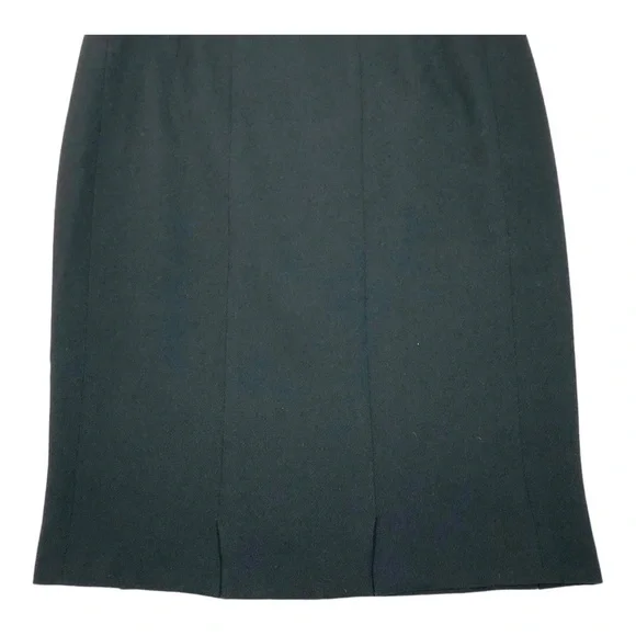 Akris Punto Wool Black Knee Length Pencil Skirt - Picture 3 of 12